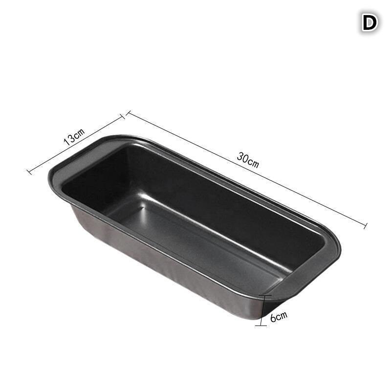 1 Stück rechteckige Antihaft-Kastenform Schwarz/Golden Kohlenstoffstahl zum Backen von hausgemachtem Brot Toast Brownies