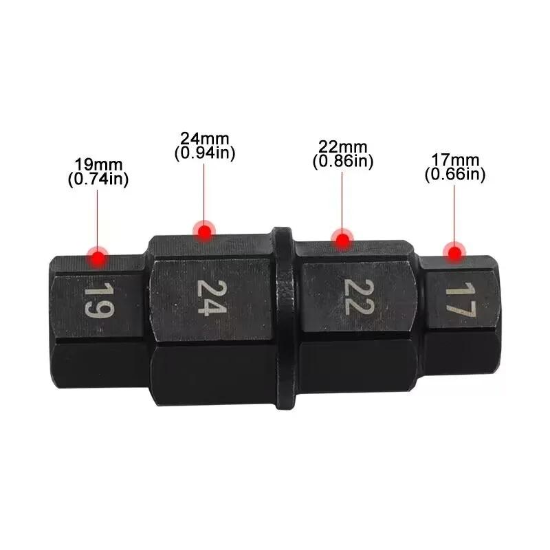 Hex Axle Tool Hex Allen Axle Spindle Tool Motorcycle Front Axle Wheel Chrome Silver Hex Wrench Removal Tool