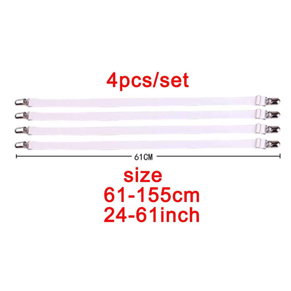 

4 шт./компл. эластичная простыня, застежка, захваты для простыни, ремень, регулируемый наматрасник, держатель для одеял, комплект простыней
