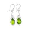 Natural  Peridot Gemstone 925 Sterling Silver Disigner Jewelry Earrings For Gift EE-37-4