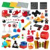 Big Building Blocks Compatible Large Bricks Road Plate Car Parking Pole Fuel Station City Traffic Kids Educational Creative Toys