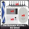 Compatible for Ecovacs X5 Pro / X5 Omni Replacement Main Side Brush HEPA Filter Mop Pads Dust Bags Spare Parts Accessories