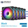 UPSIREN PF-14 PRISM 4PRO Computer Chassis Fan 14cm ARGB 4 Pin PWM Quiet Cooling Fan 12V Large Air Volume 61.5CFM/650-1800RPM