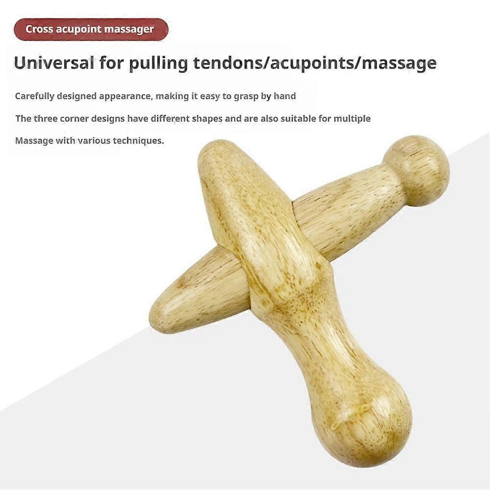 Wooden Massager Rolling Stick Gua Sha Board Meridian Massage Cup Mushroom Head Massage Tool