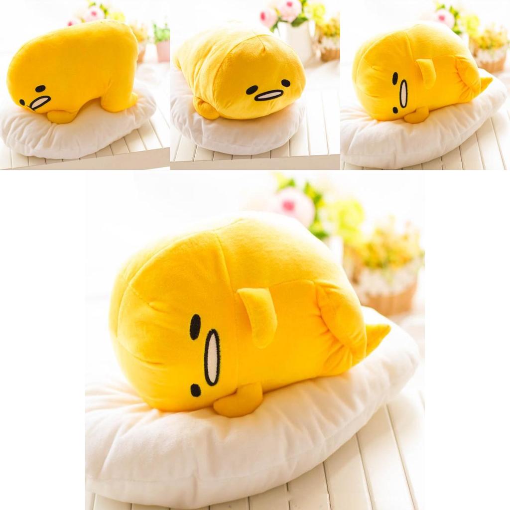 Adorable Cute Lying Gudetama Lazy Egg Motchiri 15" Plush Toy Stuffed Pillow Cushion For Ultimate Comfort