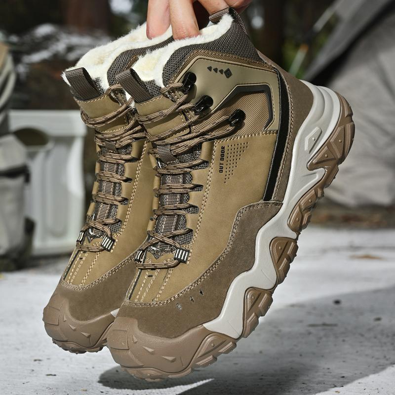 

New Trend Outdoor Men Cowhide Hiking Shoes Lace-Up Genuine Leather Sneakers Fashion Non-slip Walk Footwear Male Treking Footwear 46 дубильная кора