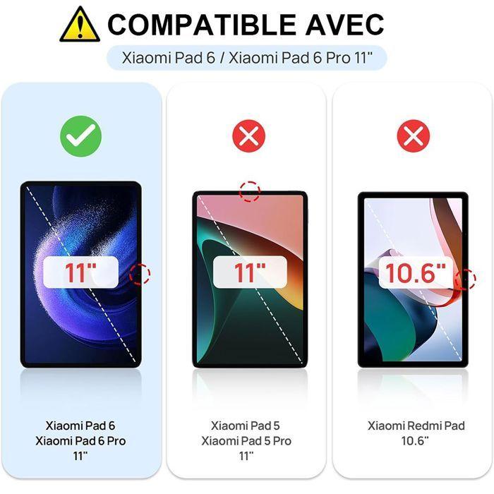 Verre Trempé pour Xiaomi Pad 6 /6 Pro 11 Pouces - Protection d'écran Anti-Rayures Transparent