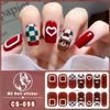 New type of bake-free gel nail polish film, full sticker, plaid spring and summer flower nail art film, nail film, waterproof paper patch