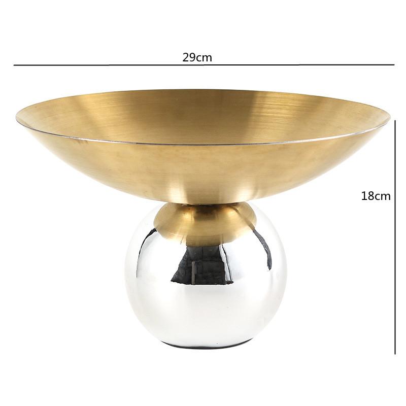 Spherical Metal Storage Tray, Circular Fruit Tray, Snacks, Candy Bowl, Kitchen, Tableware, Modern Art, Living Room Decoration
