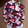 Trendy Men's Long Sleeve Polo Shirt, Stylish Design for Daily Wear
