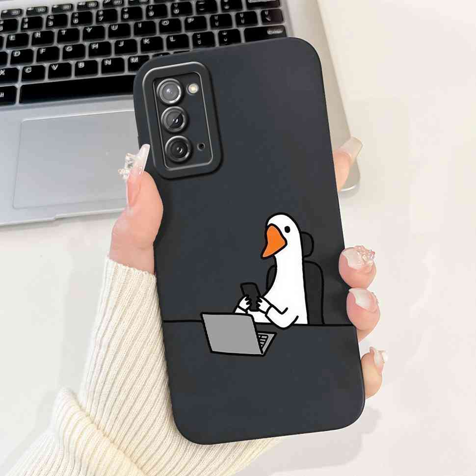For Samsung Galaxy Note20 4G Case SM-N980F Popular Love Soft Silicone Cover For Samsung Note20 5G 6.7" Cute Butterfly Bumper