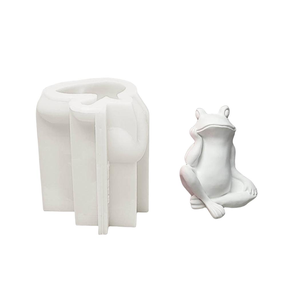 3D Frogs Candle Mold Animal Clay Silicone Molds Resin Casting Molds Craft Supplies for Candle Making Home Decoration