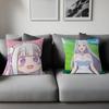 E-Emilia Anime Pillowcase Toon Gift Cushion Cover Bedroom Home Sofa Chair Seat Decor Pillow Case
