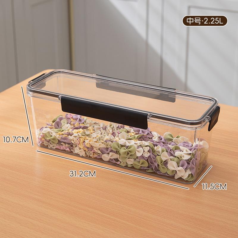 Transparent Refrigerator Food Vegetable Fruit Storage Box Clear Sealed Noodles Storage Container Home Kitchen Fresh Keeping Box