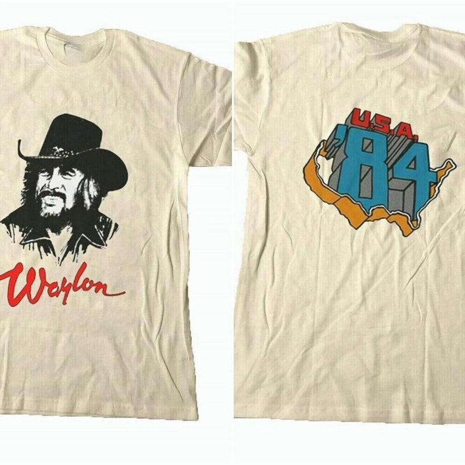 Waylon Jennings 84 Tour Music TShirt XXXL