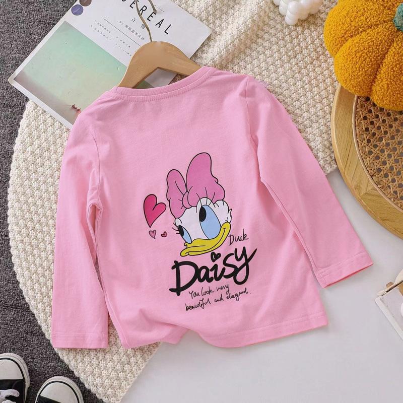 Girls Cotton Long Sleeve T Shirt Spring Autumn Baby Girl Cartoon Print Top