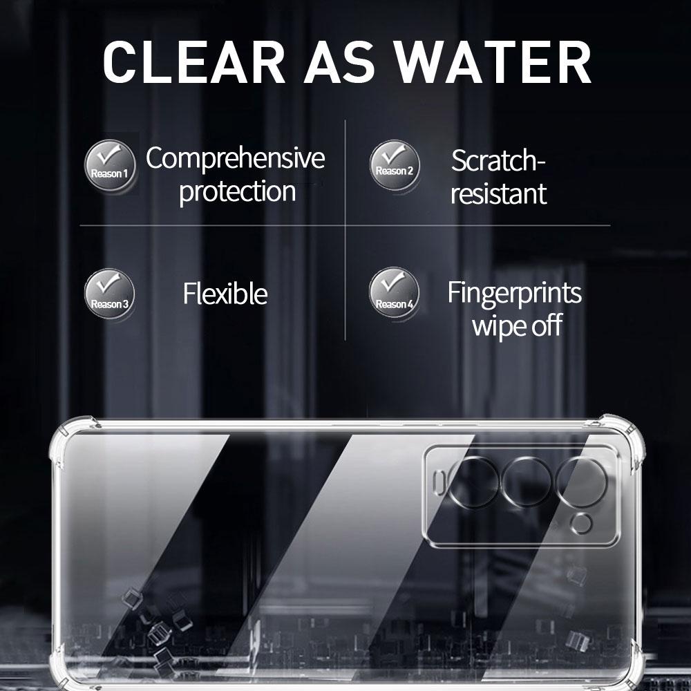 Shockproof Airbag TPU Case For Tecno Camon 18 Premier Coque Clear Soft Silicone Phone Case for Tecno Camon 18 18P Protect Cover