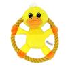 Chew Plush Toys for Dog Squeak Puppy Toy Cotton Rope  Flying Discs Toys Pet Toy Interact Training Throw Things for Dogs