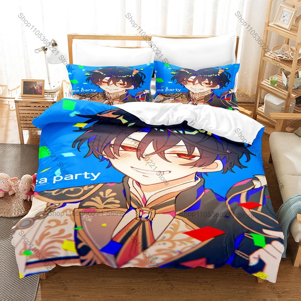 Cool Mahoutsukai No Yakusoku Fan Merch Duvet Cover + 2 Pillowcases Gentle Fantasy Wizard Illustration Art Bedding Set Skin-Frien