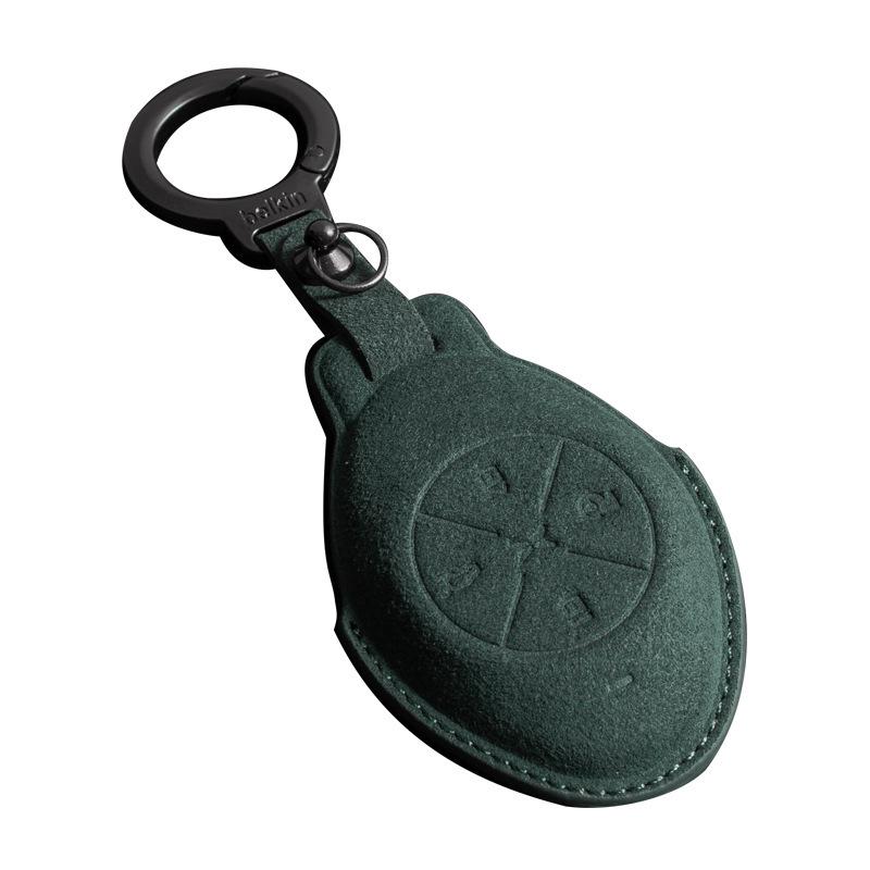 Alcantara Key Case for XPeng Models: P7, P7i, P5, G9, G6, G3, and G3i - Full Coverage with Buckle