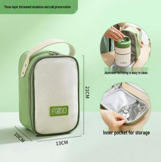 Aluminum Foil Insulated Lunch Bag - Waterproof, Portable Meal Tote for Work or School