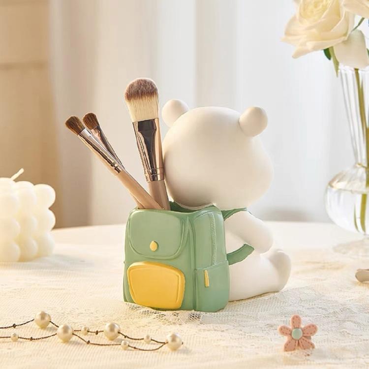 Bear Backpack Shape Mold Pen Holder Silicone Molds Durable Epoxy Resin Moulds