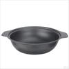 Eisen-Kasserolle Flacher Wok Kochpfanne, Backen Camping