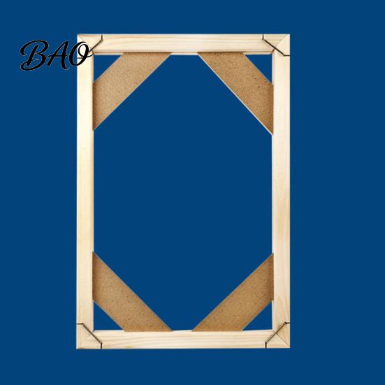 Artistic Wall Decor Wood Painting Frame, Easy to Install Wooden Strips DIY Self Assembly Kit, Custom Picture Framing Decorative Display Holder for Oil