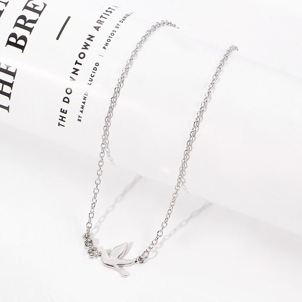 Süße Mini-Weiße Taube Halskette Mode Glückstaube Halskette Für Freund Geburtstag Schmuck Zubehör Geschenke