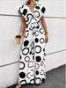 Eleganter Damen-Jumpsuit mit V-Ausschnitt, hoher Taille, Print und weitem Bein