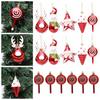 Electroplated Candy Pendant Plastic Xmas Tree Hanging Pendants Crafts Christmas Lollipop  Gift