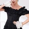 White Detachable Puff Sleeves with Stretch Openings for Off Shoulder Dress Styling and Photo Ready Wear
