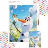 Olaf Flowers Butterflies Diamond Painting Full Diamond Art Craft Ornaments Handmade Living Room Decoration Background