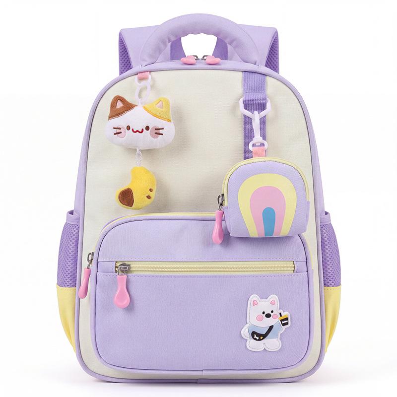 Cartoon Children's Backpack for Kindergarten Babies Back-supporting Schoolbag for Protecting The Spine