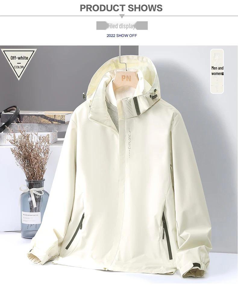 

Чоловічі та жіночі вітрозахисні, водонепроникні чорні тонкі куртки на весну/осінь - модний тибетський бренд активного відпочинку Women s Beige