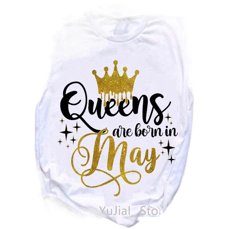 Stylish Queen Cartoon Women's Short Sleeve T-shirt - European & American Trend