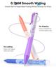 Four Candies Erasable Ballpoint Easy To Write and Perfect Gift for 0.7mm Pens, 24-Color Set, Knock-Style, Erasable,