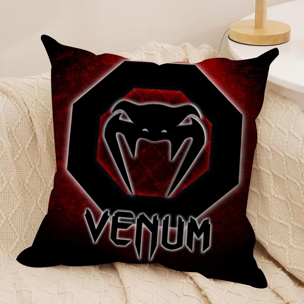 Cool V-Venum Cushion Cover Silky Short Plush Sofa Pillow Cover Hidden Zipper Soft Dustproof Case for Home Decor