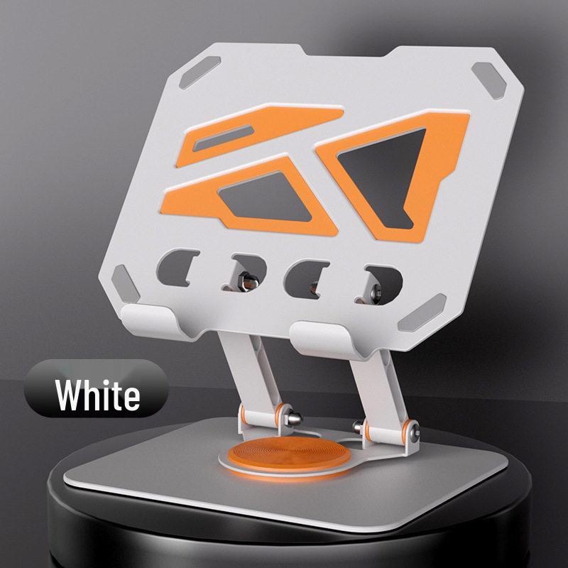 Foldable Metal Laptop & Tablet Stand with 360° Rotation and Double Rod Support