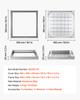VEVOR Manhole Cover with Frame, 500 X 500mm Invisible Recessed Septic Tank Access Covers