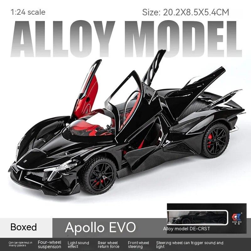 1:24 scale Apollo Helios alloy die-cast car model EVO supercar children s toy boy racing gift desktop collection ornaments
