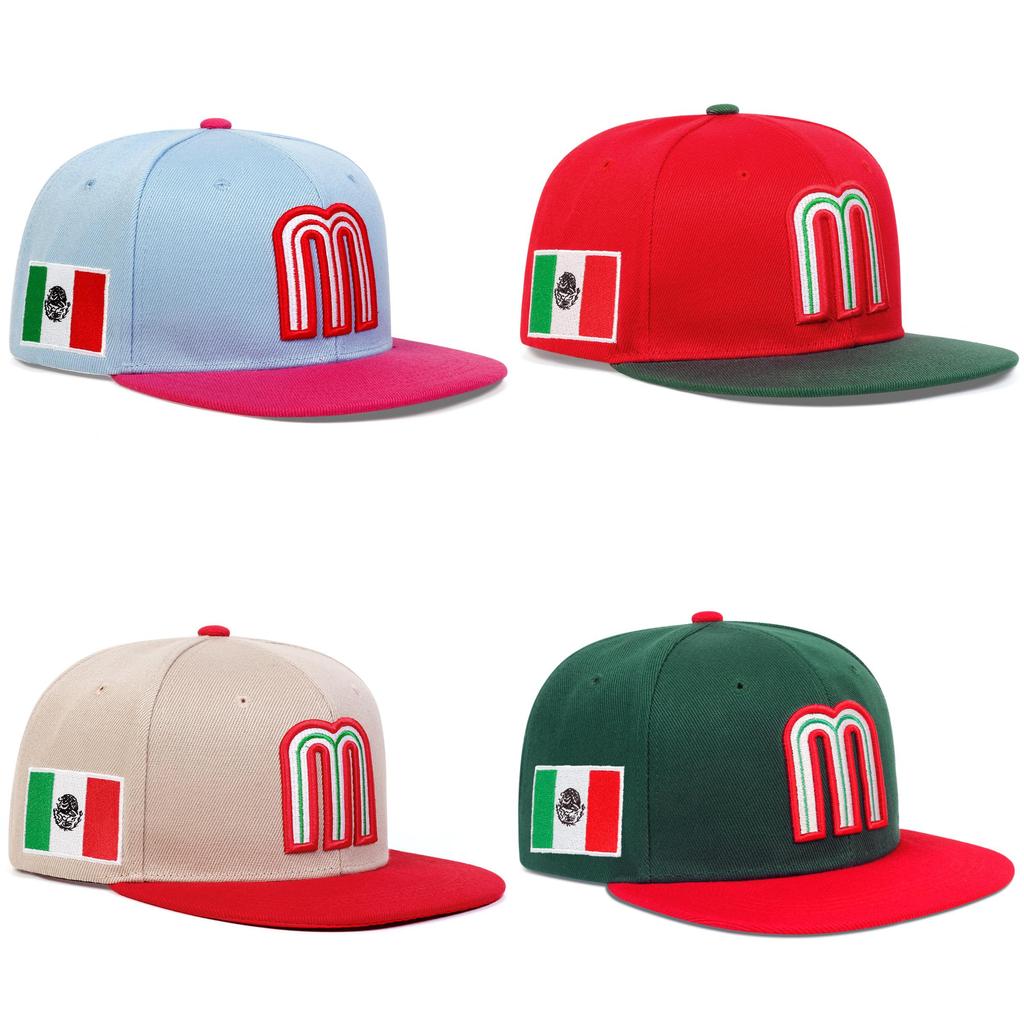 Mexicaanse Baseballpet Met Verstelbare Pasvorm Voor Zomerse Zonbescherming Fans