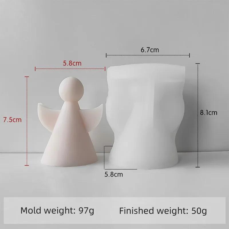 

Handmade Aroma Candle Angel Silicone Mold DIY Resin Plaster Ornaments Mould Soap Candle Making Supplies