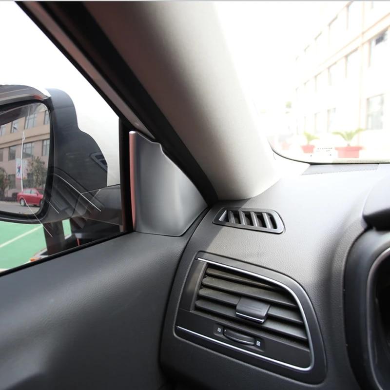 Automobile Door and Window Triangle Decoration Sticker for Renault Koleos Samsung QM6 2016-