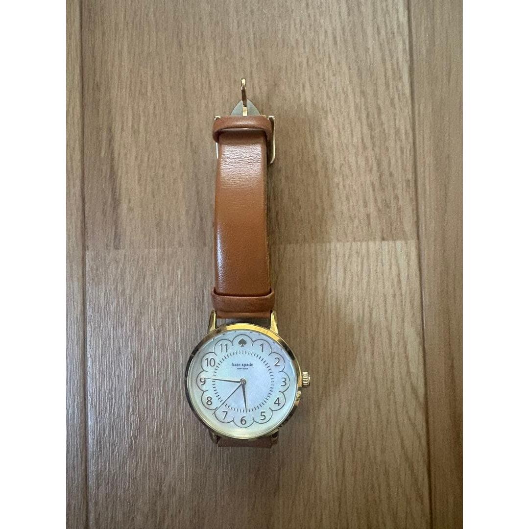 Used kate spade New York brown leather watch