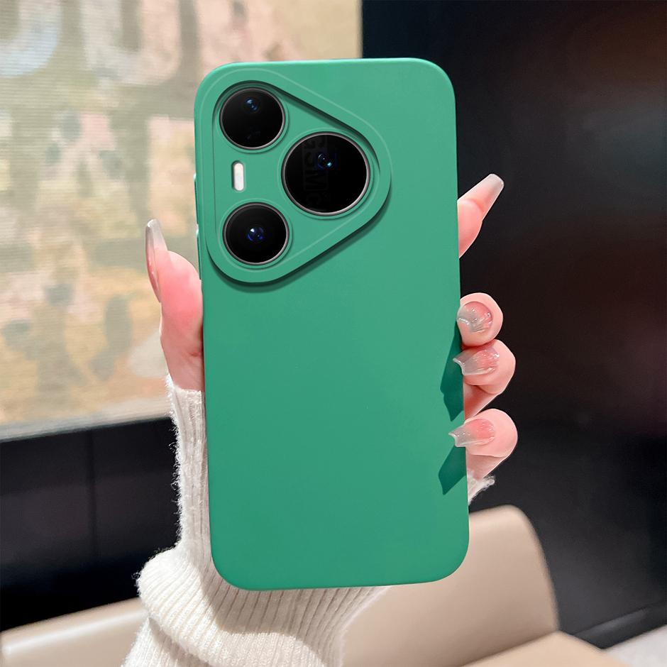 

For Huawei Pura 80 Pro Plus Ultra Case Simplicity Solid Color Soft Silicone Protective Bumper Cover Ultrathin Anti Scratch Funda Huawei Pura 80 Ultra