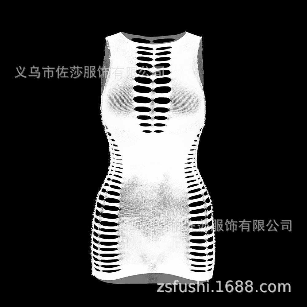 Sex Underwear Stockings Mesh Coat Hip Skirt Hollow Onesie