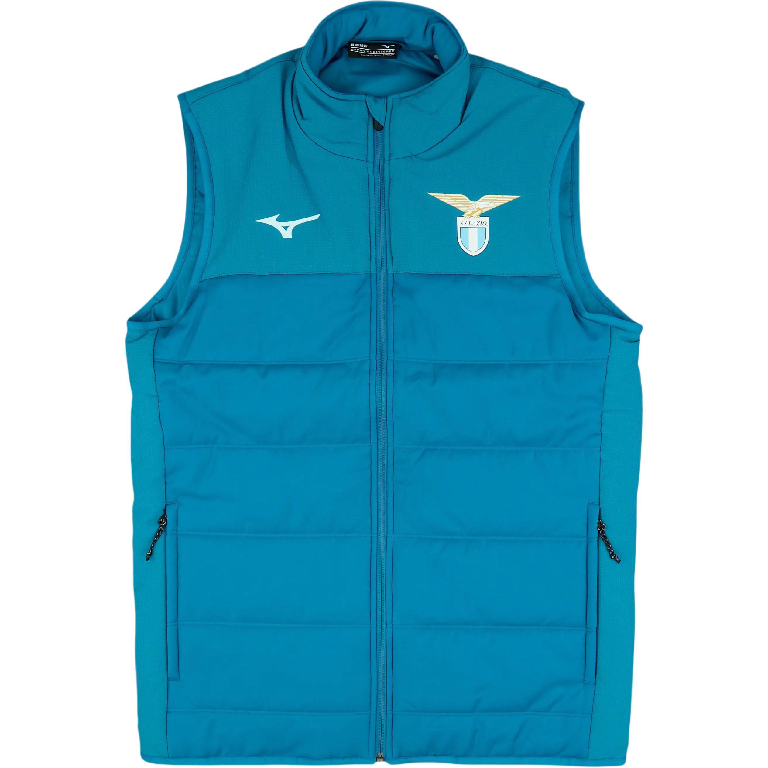 

Mizuno 2024-25 Lazio Stand Collar Zip Training Sleeveless Vest Men vest P2GEBX02 L