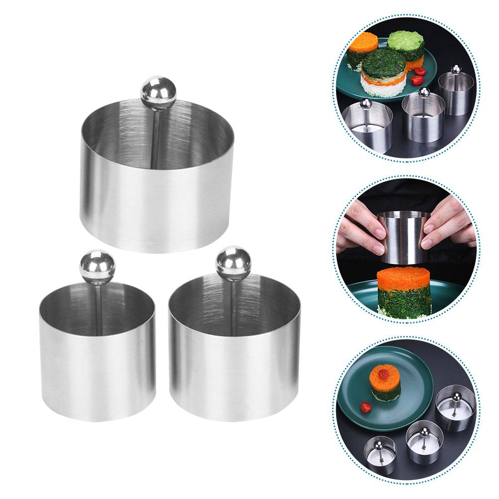 Stainless Steel Cold Dish Mold Biscuit Cookie Placement Supplies Round Decoration Utensils Making