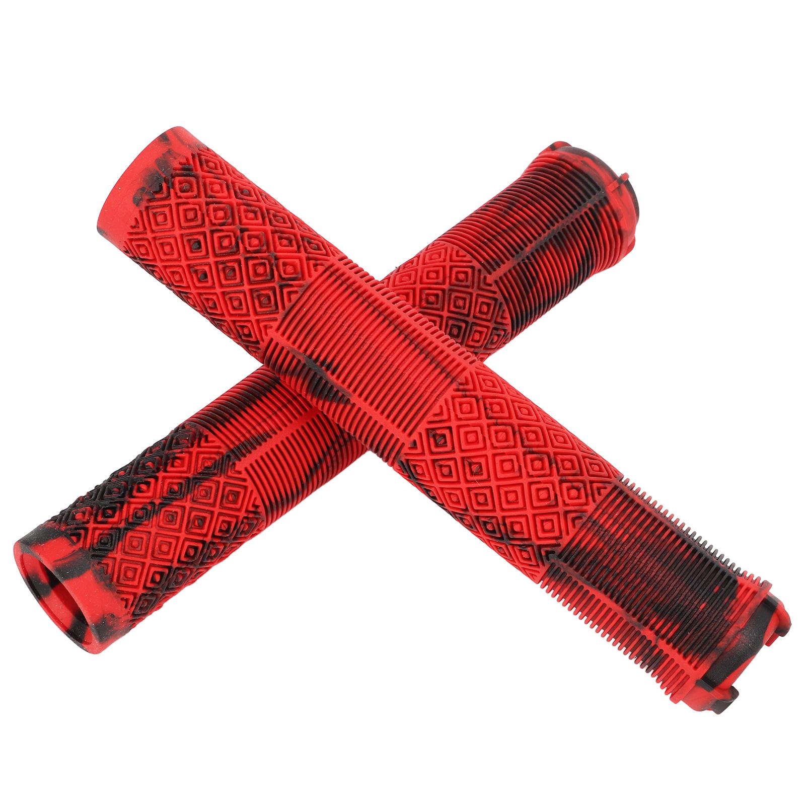 1Pair 17cm Handlebar Grips TPE Rubber Anti Slip Bike Handle Grips for Standard 22.2mm